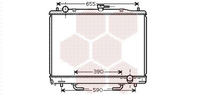 VAN WEZEL Radiaator,mootorijahutus 32002170